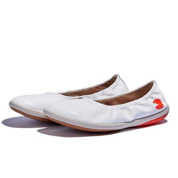 UIN Women's Ballet Flats Round Toe Casual Shoes (Bright White Elite 4) - Picture 1 of 8